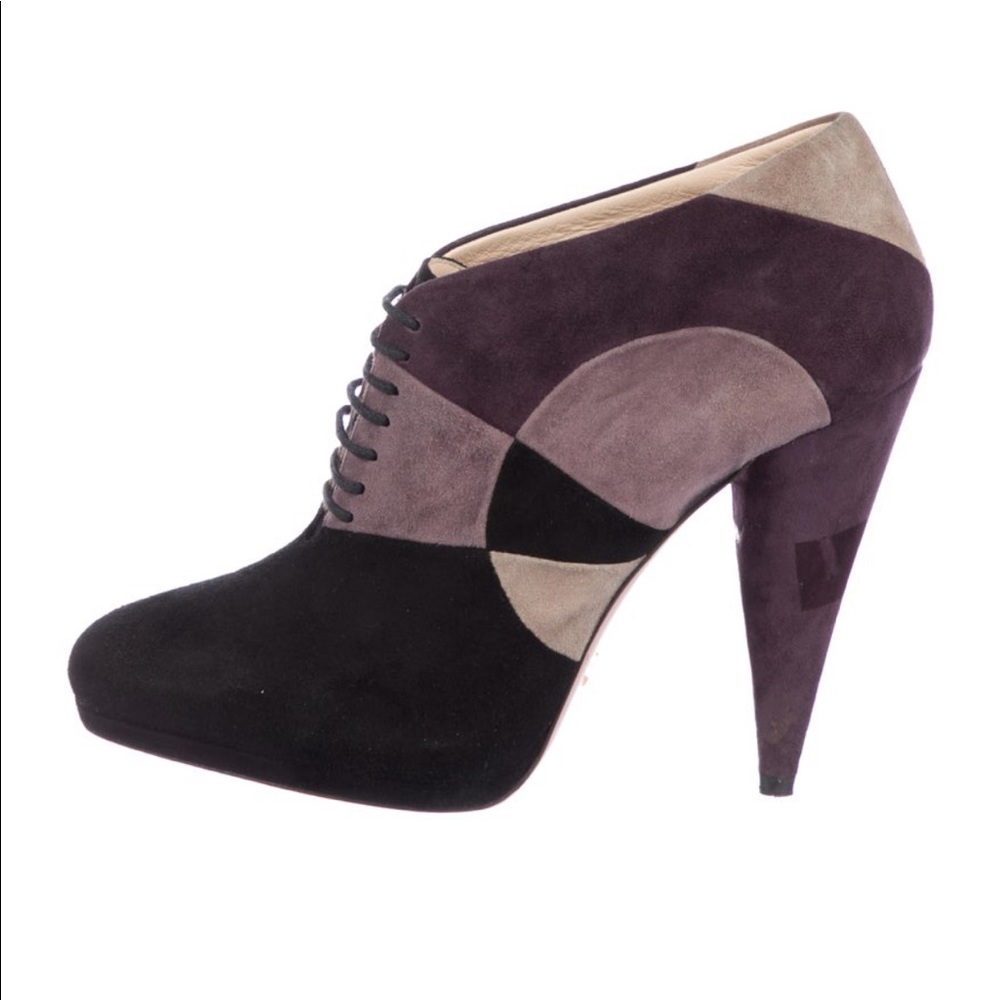 P R A D A MultiColor Booties Sz39.5